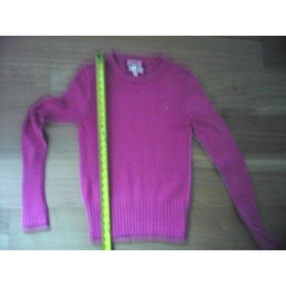 Vtg Y2K American Eagle Outfitters Preppy Pink L Fuzzy Angora Sweater Feminine - Picture 11 of 14